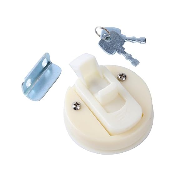Amarine-made-White-2-Flush-Pull-Slam-Latch-for-Boat-Deck-Hatch-14-Door-Locking-Style
