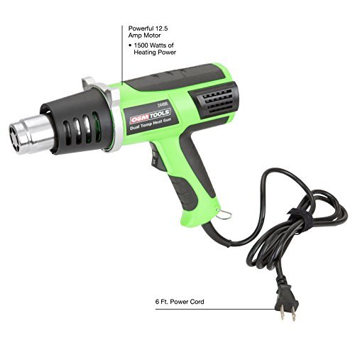 OEMTOOLS 24498 Dual Temp Heat Gun Use for Heat Shrinking, Loosening