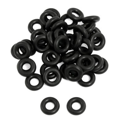 uxcell 50 x Black Nitrile Rubber O Ring Grommets Seal Washer 5mm x 11mm x 3mm