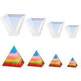 Pyramid Jewelry Clay Silicone Mold, Crafting, Resin Epoxy, Pendant Earrings Making, DIY Mobile Phone Decoration Tools,Semi-Transparent 010029/30/31/32