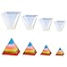 Pyramid Jewelry Clay Silicone Mold, Crafting, Resin Epoxy, Pendant Earrings Making, DIY Mobile Phone Decoration Tools,Semi-Transparent 010029/30/31/32