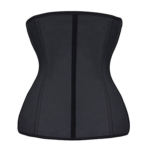 WONDER-BEAUTY-Womens-Steel-Boned-Latex-Waist-Trainer-Corset-Underbust-Cincher