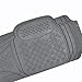 BDK MaxDuty Rubber Floor Mat for Car, SUV,Van & Truck - Super Heavy Duty Rubber , Trim to Fit & 3 Piece (Gray)