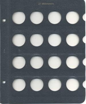 27mm Album Page (16 Openings) Whitman New