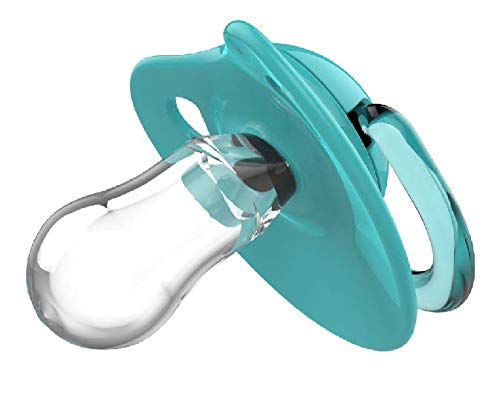 Ultra Light Silicone Soothers with Self Sterilising case + Cover Green,White,Red by Martma (Green Orthodontic)