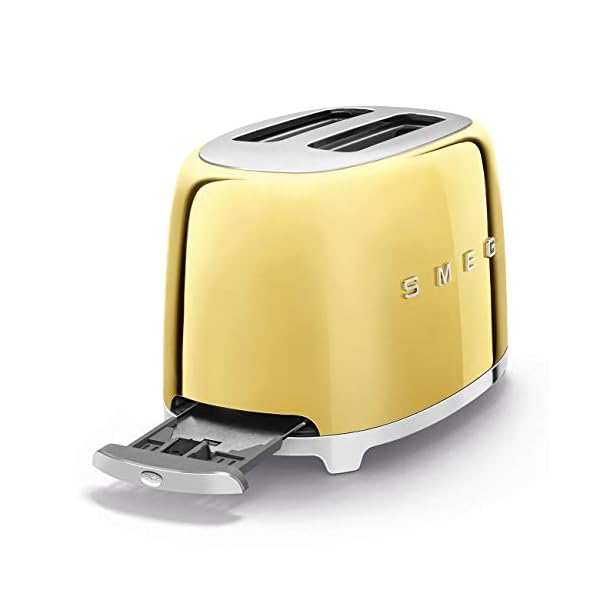 Tostadora SMEG  220v. 2 Panes TSF01GOEU | Dorado - Imagen 5