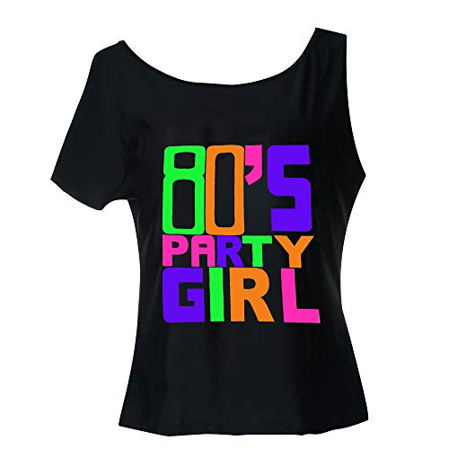 Womens 1980s Accessories I Love The 80's T-Shirt Outfit with Neon Fanny Packs (Party Girls, 2)