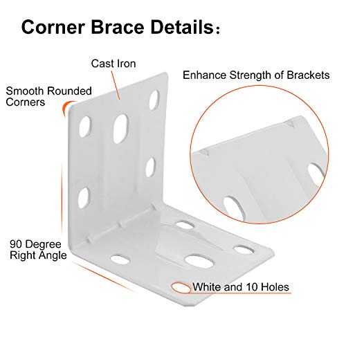2 Stainless+Degree+Shaped+Bracket+Fastener