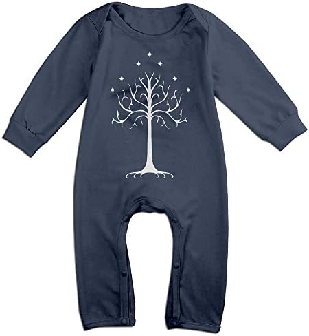 Dadada Babys White Tree Long Sleeve Jumpsuit Outfits 6 M