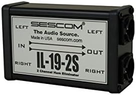 Sescom IL-19-2S Two Channel Pro Audio Hum Eliminator with Isolation