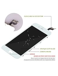 Pantalla de repuesto para iPhone 6S Plus, pantalla LCD blanca de 5,5 pulgadas con digitalizador de pantalla táctil 3D, montaje completo