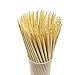 Prouten 7 inch 100 pcs Sturdy Bamboo Sticks for Caramel Candy Apple Sticks Corn Dog Hotdog Sausage skewers Candy Lollipops Corn Sticks semi-Pointed Tips Safe for Kids Pack of 100pcs