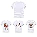 10PCS White Sublimation Blanks T-Shirts Christmas DIY T-Shirts for Women & Men