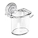 InterDesign Power Lock Suction, Toothbrush and Toothpaste Holder for Bathroom Mirror, Shower - Clear