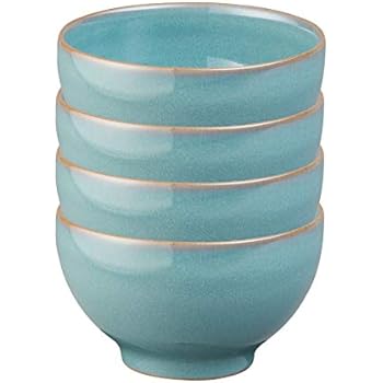 Denby AZR-907/4 Azure Set of 4 Small Bowl Set, One size, aqua teal