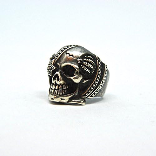 Sterling Silver Skull Men Ring, Special Design for You, 100% Handmade,