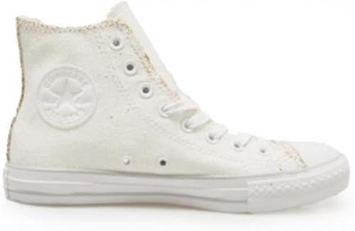 white and gold all star converse