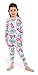 My Little Pony Little Girls' 4-Piece Cotton Pajama Set, Rainbow Splash, 6