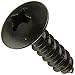 Small Parts 0608APTB Steel Sheet Metal Screw, Black Oxide Finish, Truss Head, Phillips Drive, Type A, #6-18 Thread Size, 1/2