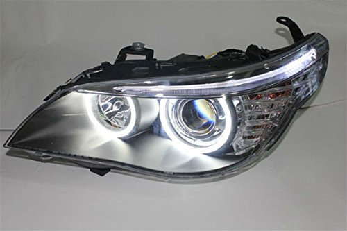iJDMTOY HID Matching Xenon White LED Eyelid Eyebrow Modules For 2008-2010 BMW E60 LCI 5 Series 528i 535i 550i M5