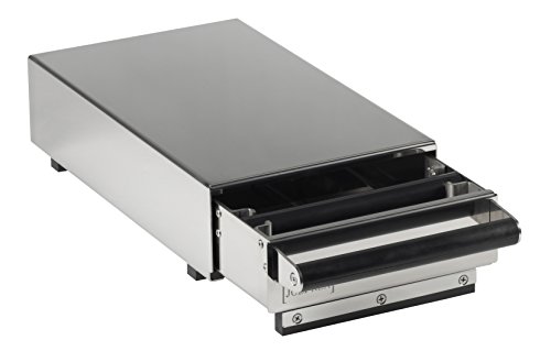 Knock Box Drawer Exclusive ST, Stainless Steel Knock Out Drawer Stand Alone under the Espresso Grinder