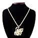 JEWELRIESHOP Retro Peacock Crystal Necklace Pendant Jewelry Vintage Style