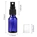 15ml (0.5oz) Empty Glass Spray Bottles (12 pack) - Refillable Containers with Black Fine Mist Sprayer for Essential Oils, Cleaning, Room Sprays (4 Each - Green, Amber, Blue) by THETIS Homes