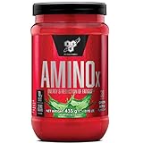 BSN Amino X Muscle Recovery & Endurance Powder with BCAAs, 10 Grams of Amino Acids, Keto Friendly, Caffeine Free, Flavor: Green Apple, 30 servings (Packaging may vary)