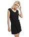 LAPAYA Women's Swim Beach Dress Deep V Neck Open-Back Beach Cover Up Beach Skirt, Black, 12-14