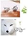 Sterling Silver fox Stud Earrings