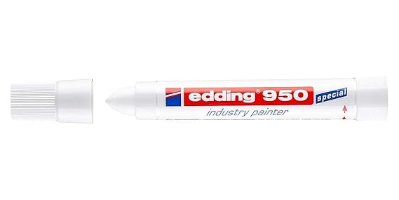 edding 4-950-1-4049 Spezialmarker Industrie Painter 950, 10 mm, weiß