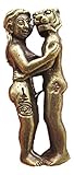 Lion Nude Man Naked Lady Lover Brass Small Statue Phallic Phallus Good Luck Amulet Buddhist Blessing