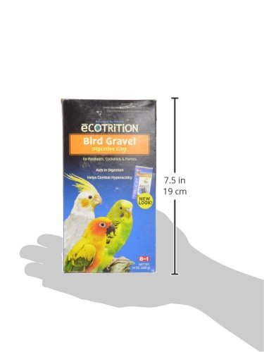 eCotrition Bird Gravel for Parakeets, Cockatiels, & Parrots, 24-Ounce