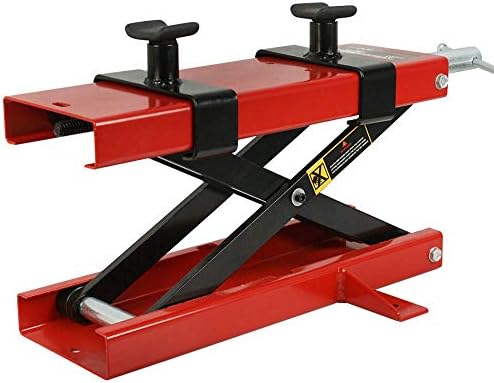 PNPGlobal Mini Scissor Lift Jack Crank Stand Outdoor Hoist for ATV Motorcycle Dirt Bike Scooter, New 1100 LBS