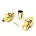 bestseller2016 10pcs SMA Female Jack RF Coax Connector with nut Crimp for RG58 goldplated Straight
