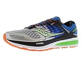 Saucony Men's Triumph ISO 2 Running Shoe, Blue/Silver/Slime, 9.5 M US