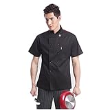 3 Colours Chef Jackets Waiter Coat Unisex Short Sleeves Underarm Mesh Many Colors