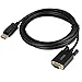 DisplayPort to VGA Cable 6ft,UVOOI Display Port DP to VGA Cable Male to Male Adapter - Gold Plated