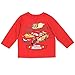 Disney Cars 3 Lightning McQueen Boys Long Sleeve Tee (4T, Red)
