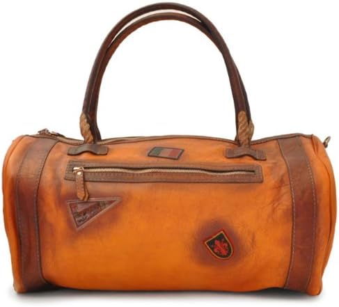 Pratesi Mens Italian Leather NORDKAPP 177 - Travel bag, Cognac