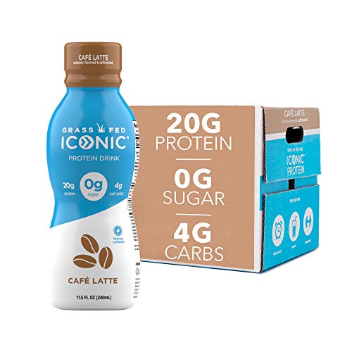 Iconic Beverages ICONIC Beverages Protein Drinks, Cafe Latte, Low Carb