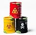 Big Mouth Toys Toxic Waste Barrels 3-Pack Shot Glass Set, Assorted