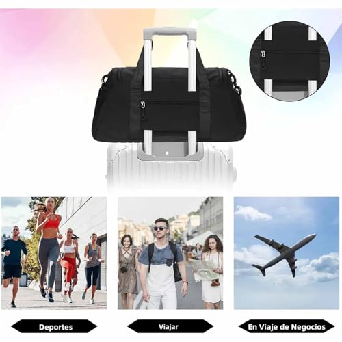 Bolso Deportivo Maletas para Gimnasio Fitness Viaje, Dry Wet Bolsa de Gimnasio Deportiva, Mochila Gran Capacidad Alta Durabilidad Plegable y Fácil de Llevar Uso Ideal Para Deportes y Viajes