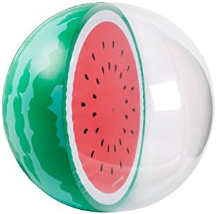 Sunnylife Classic Large Inflatable Round Beach Ball Summer Pool Toy - Watermelon Red