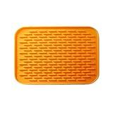 Premium Silicone Pot Holders,Trivets,Jar Openers,Spoon Rest-Heat Resistant-2 Set (Orange)