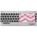Kuzy Compatible with MacBook Keyboard Cover for Older Version MacBook Pro 13 15 17 inch and MacBook Air 13 inch, iMac Wireless Keyboard, Silicone Skin Key Board Protector, Chevron Pink