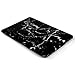 iDOO Marble Pattern Case for [ MacBook Pro 13 inch ] (Model: A1278 with CD Drive )- Matte Rubber Coated Hard Shell Cover - Black
