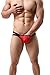 ONEFIT Mens Sexy Through Sheer Breathable Magic Striped Pouch Shorts Underwear