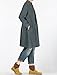 Mordenmiss Women's Cotton Linen Full Front Buttons Jacket Outfit with Pockets Style 1 XXL Dark Green