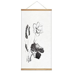 Hanging Poster NO Magnetic Wooden Framed Ink Painting...